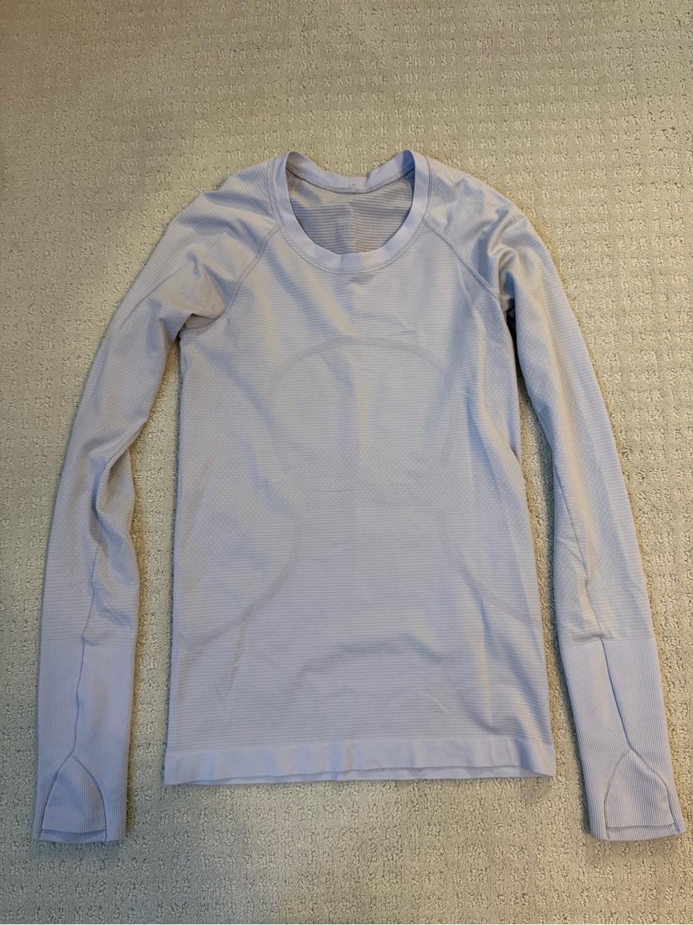 lululemon athletica swifty tech Long Sleeve Crew Top - Pale Lavender